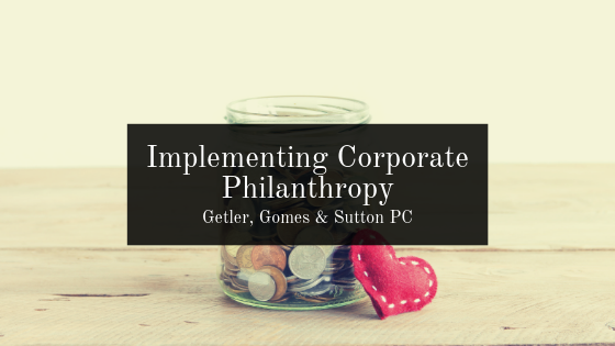 Implementing Corporate Philanthropy