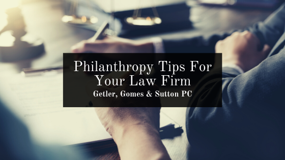 Philanthropy Tips For Your Law Firm